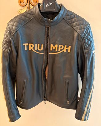 Giacca pelle traforata Triumph Braddan Air tg M