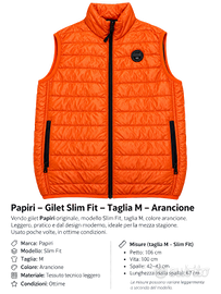 Gilet smanicato Napapijri Slim Fit arancione – M