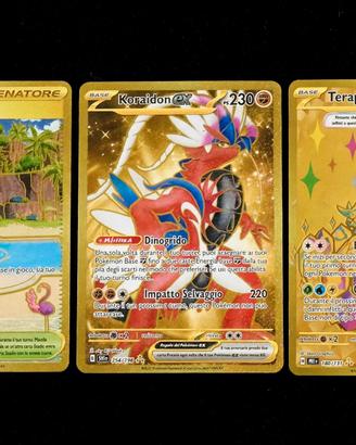 3 CARTE POKÉMON TOP GOLD 