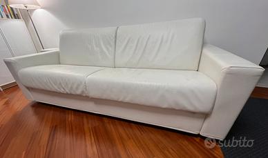 Divano Letto DOIMO SALOTTI Alan 3 Posti Vera Pelle