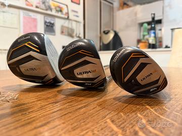 3 mazze: Driver legno 3 ibrido 5 wilson ultra hl
