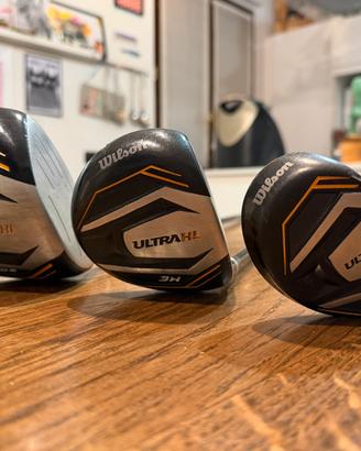 3 mazze: Driver legno 3 ibrido 5 wilson ultra hl