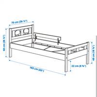 lettino Ikea Kritter + materasso