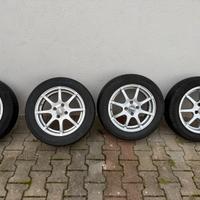4Cerchi in lega +gomme  coppia 195/55/15c175/60/15