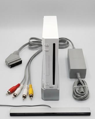 Nintendo Wii + 2 Telecomandi + Volante originale, 