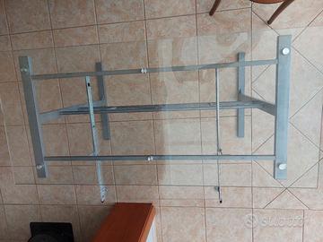 scrivania in vetro 120x60