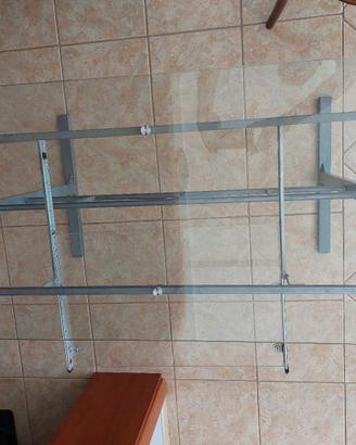 scrivania in vetro 120x60