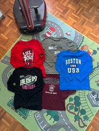 Lotto t-shirt manica lunga cotone 8-9 anni