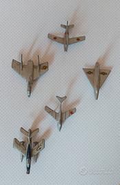 5 Modellini Aeroplani Mercury in metallo originali