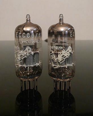 Coppia selez valvole NOS AMPEREX Bugle-Boy ECC88