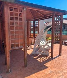 Gazebo in legno 3x3