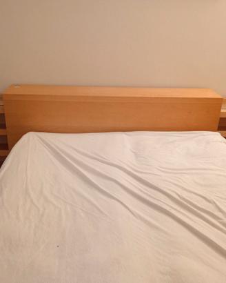 Testiera letto matrimoniale con cassetti estraibil