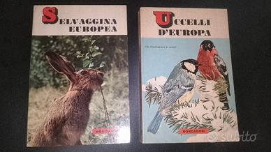 2 librett UCCELLI D'EUROPA e SELVGGINA EUROPEA '65