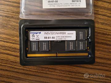 RAM DDR5 So-Dimm 32GB (1x32GB)