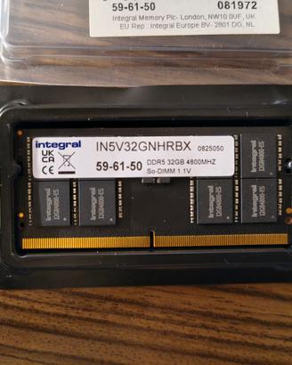 RAM DDR5 So-Dimm 32GB (1x32GB)