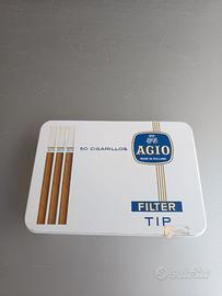 SCATOLA SIGARI "AGIO" SIGARILLOS FILTER TIP ORIGIN