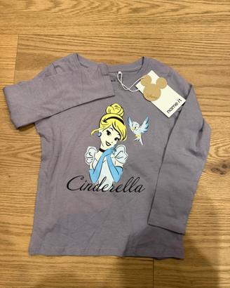 Maglia bambina Disney cenerentola nuova 110