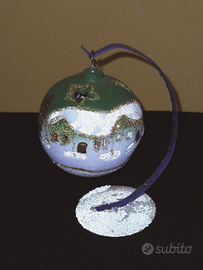 Pallina natalizia porta candela