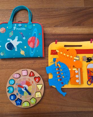 set giochi bambini Montessori 1-3 anni