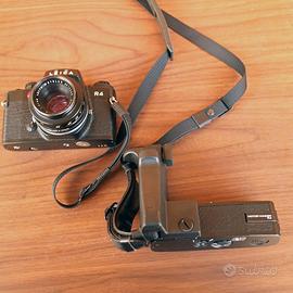 Leica R4 con Motor winder R4, con obiettivo Leica