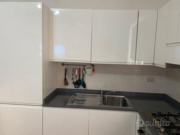 Cucina moderna bianca lucida