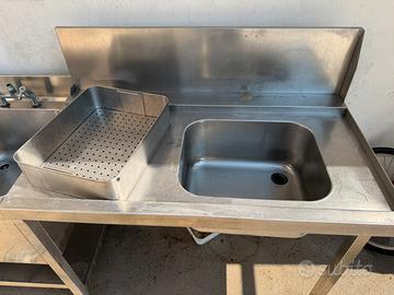 Lavandino acciaio inox industriale