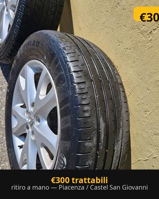Cerchi in lega Renault 17 " originali +gomme225/6