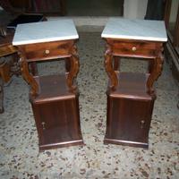 COPPIA DI COMODINI IN NOCE EPOCA 900 BUONE CONDIZI