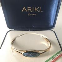 Bracciale rigido placcato oro 22K donna Ariki