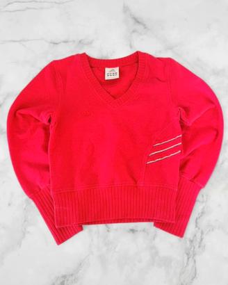 Felpa rossa adidas bambina