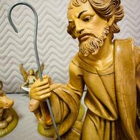 Sacra Famiglia cm.30 in scala anni/80