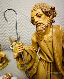 Sacra Famiglia cm.30 in scala anni/80