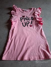 Abito Pinko rosa con glitter 3-4 anni perfetto 