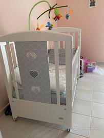 Set Neonato: Lettino+Fasciatoio+Accessori