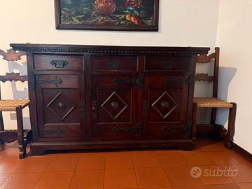 Sala da pranzo completa in legno – 3 ante + 2 ante