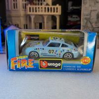 BURAGO  1:43 DIE CAST PORSCHE 911 CARRERA Supercup