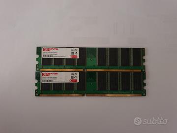 Kit 2Gb (1Gbx2) PC-2700 DDR 333MHz