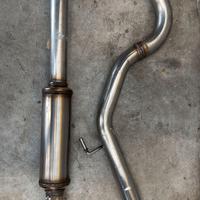 Scarico centrale INOX da 60 Alfa romeo mito