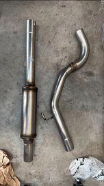 Scarico centrale INOX da 60 Alfa romeo mito