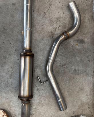 Scarico centrale INOX da 60 Alfa romeo mito