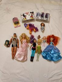 lotto bambole vintage Barbie actionman Disney