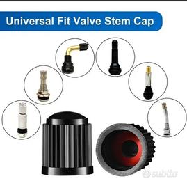 4 Tappini con O-Ring Ruote Auto Moto Scooter Bici