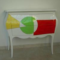Mobiletto modernariato colorato