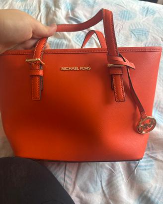Borsa a mano mickael kors estiva arancione