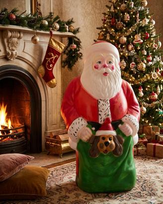 Babbo Natale Vintage Lampada/Soprammobile Gigante