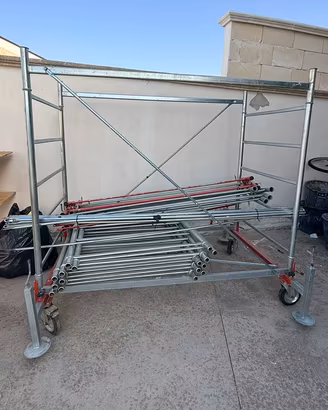 Trabattello 7,50m in acciaio zincato