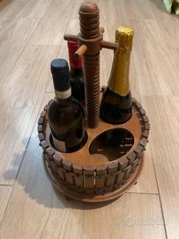 Portabottiglie in legno