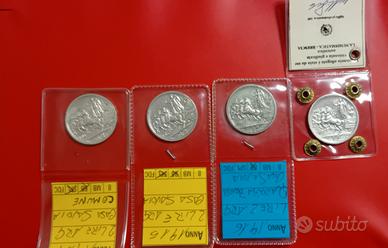 2 £ quadriga briosa  serie completa ,1914 /15/17 R