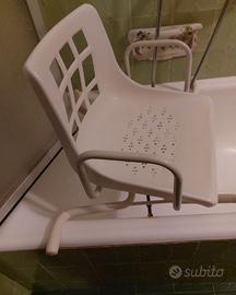 Sedia girevole per anziani vasca bagno