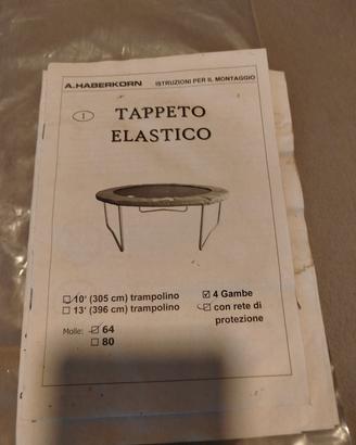 tappeto elastico 305 cm